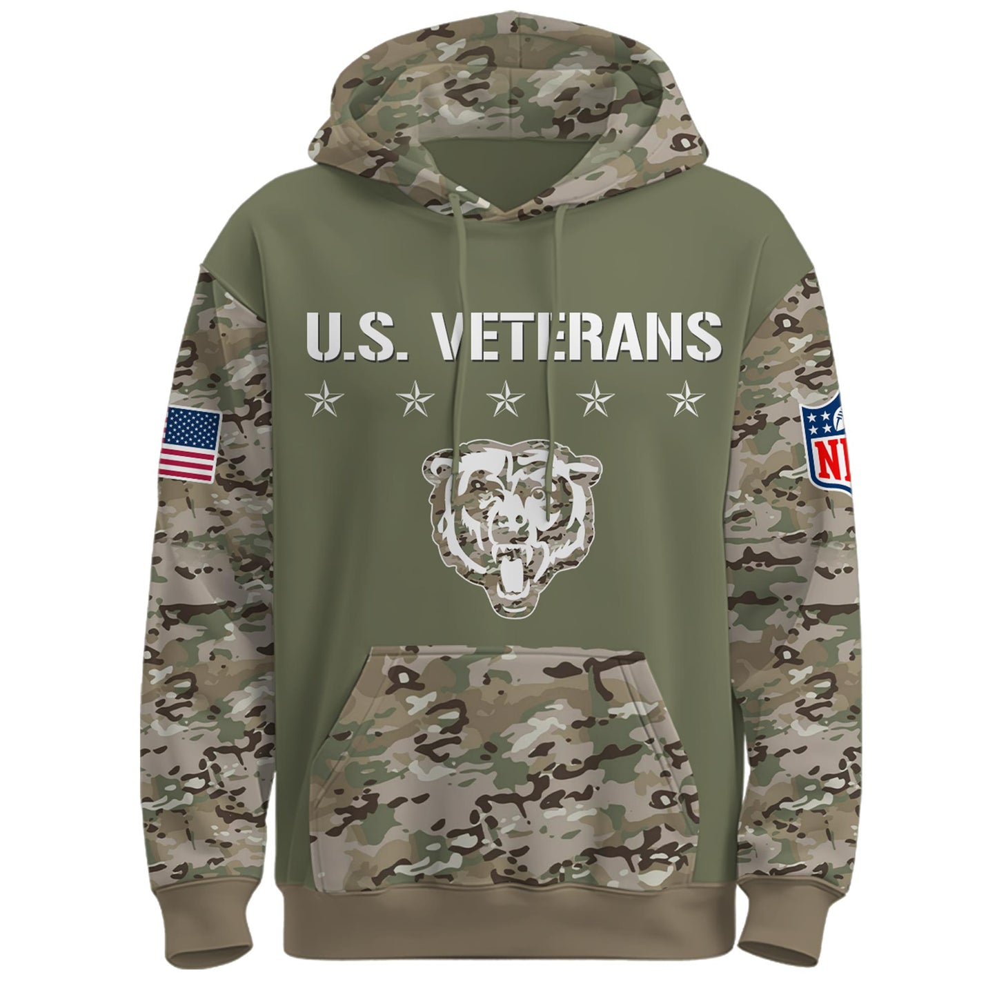 Chicago Bears - Veteran Day 2025 Hoodie Limited Edions
