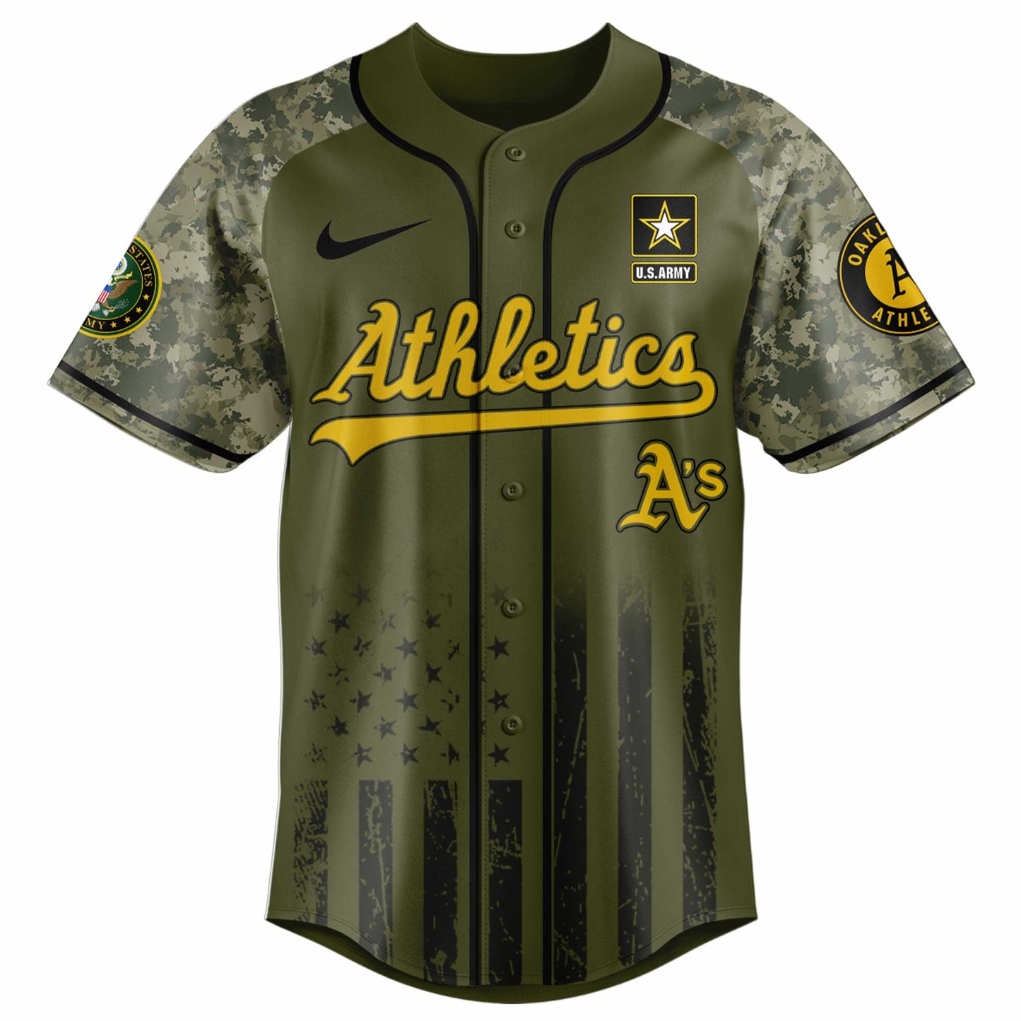 Oakland Athletics MLB x 250 U.S. ARMY Jersey 03
