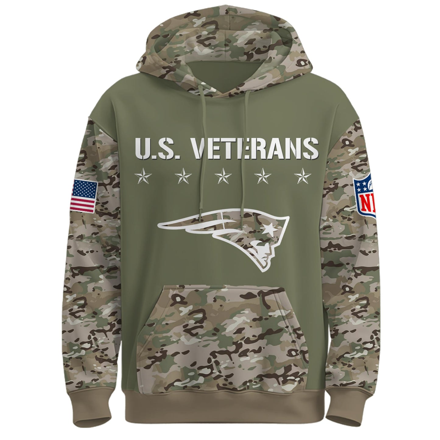 New England Patriots - Veteran Day 2025 Hoodie Limited Edions