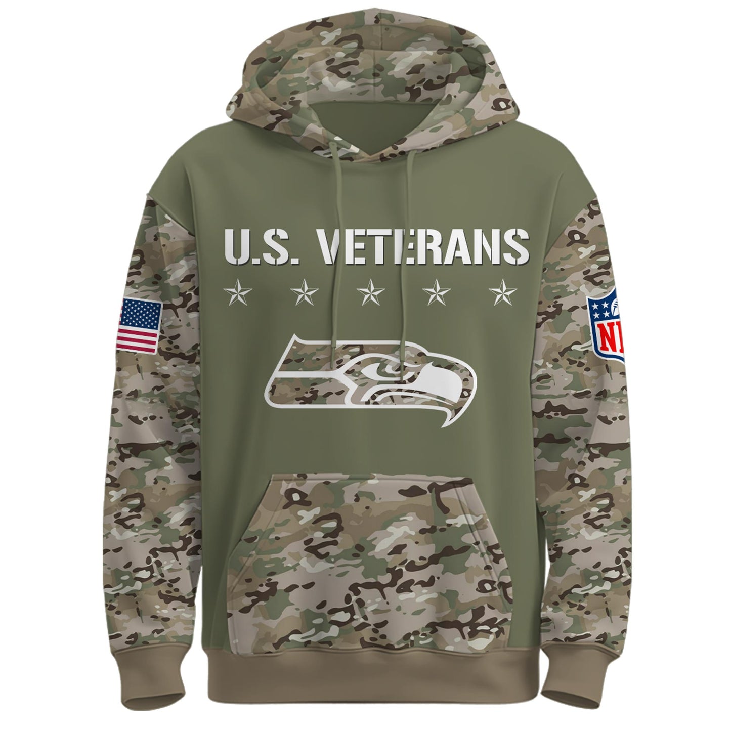 Seattle Seahawks - Veteran Day 2025 Hoodie Limited Edions