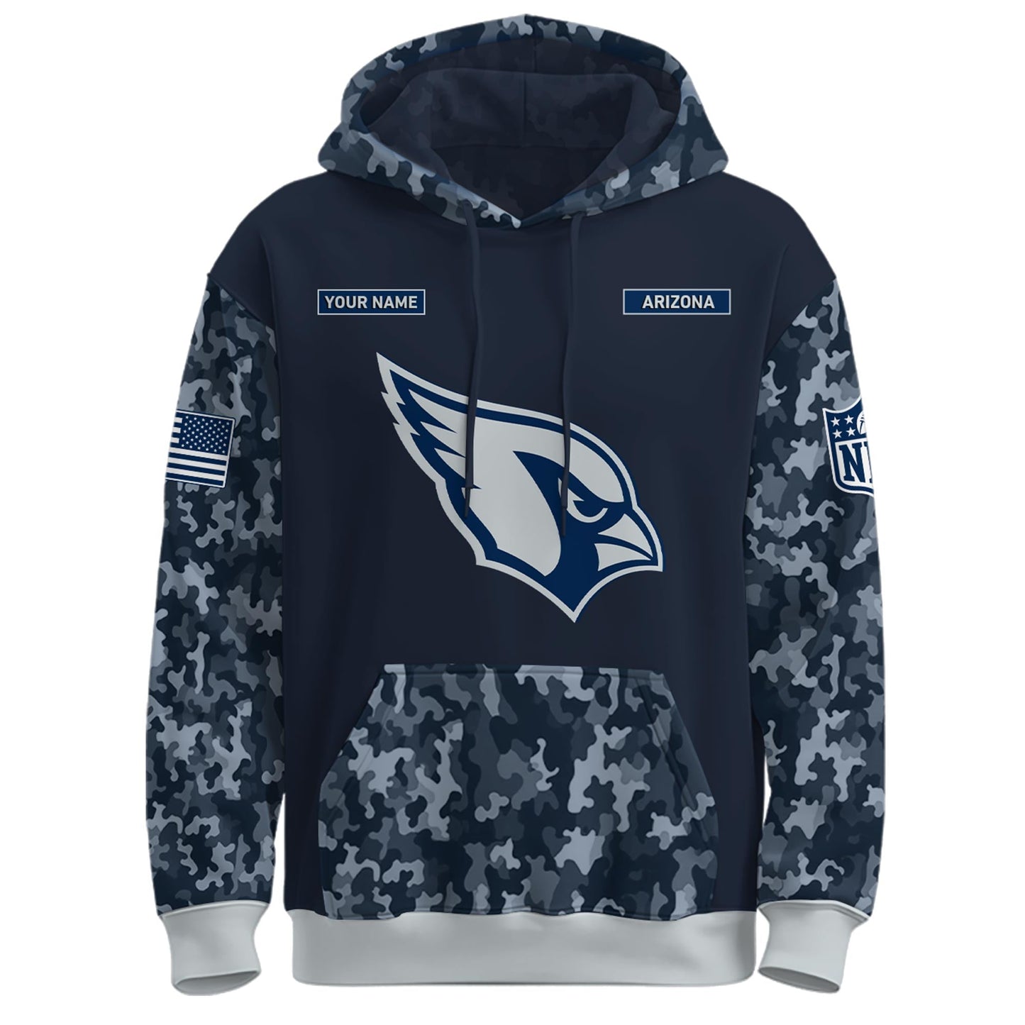 Arizona Cardinals Navy 250th Birthday Hoodie Limited Edions