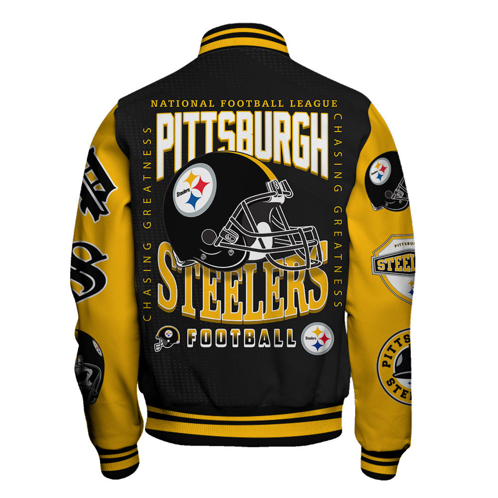 Pittsburgh Steelers NFL 2025 American Football Conference Unisex Varsity Jacket V3