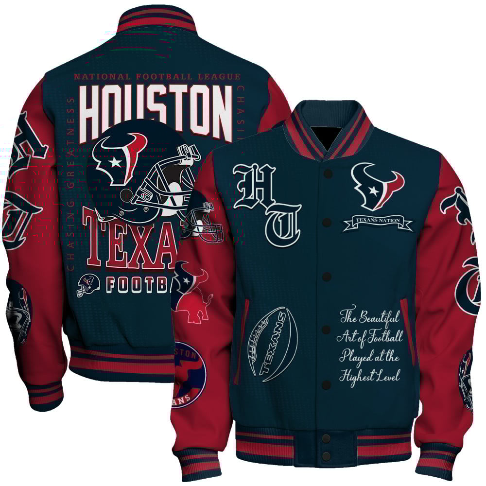 Houston Texans NFL 2025 American Football Conference Unisex Varsity Jacket V3
