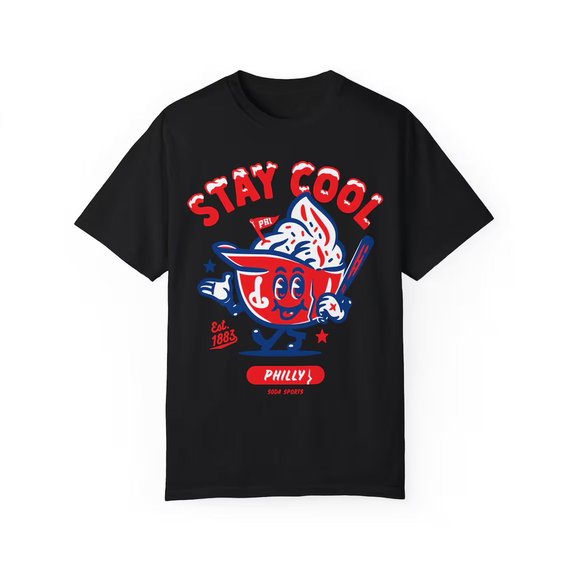 ( 4 colors)Philadelphia Phillies Stay Cool unisex t-shirt
