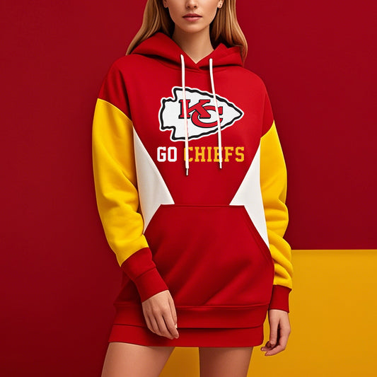 Kansas City Chiefs Women's Hoodie Dress