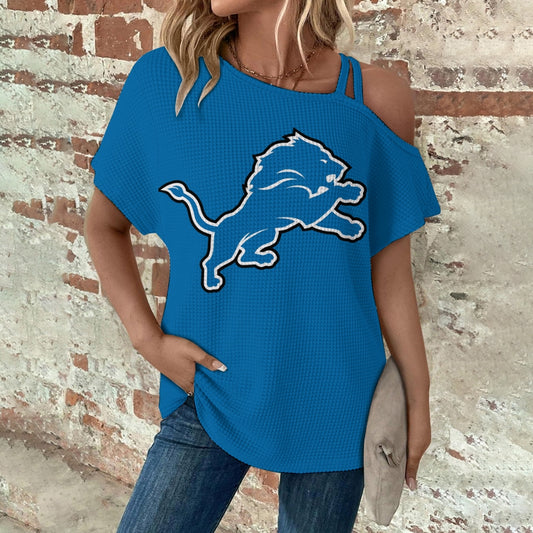 Asymmetrical Neck Short Sleeve T-Shirt