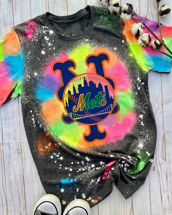 Tie-dye Round Neck T Shirt