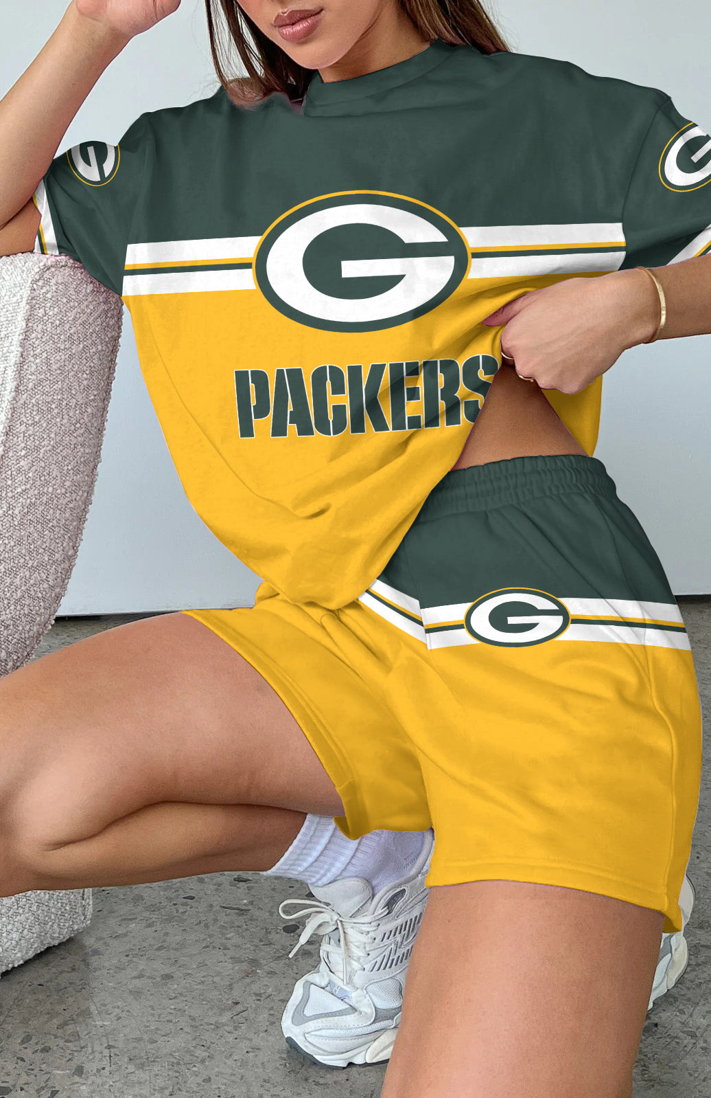 Green Bay Packers Limited Edition Women's T-Shirt & Short Set