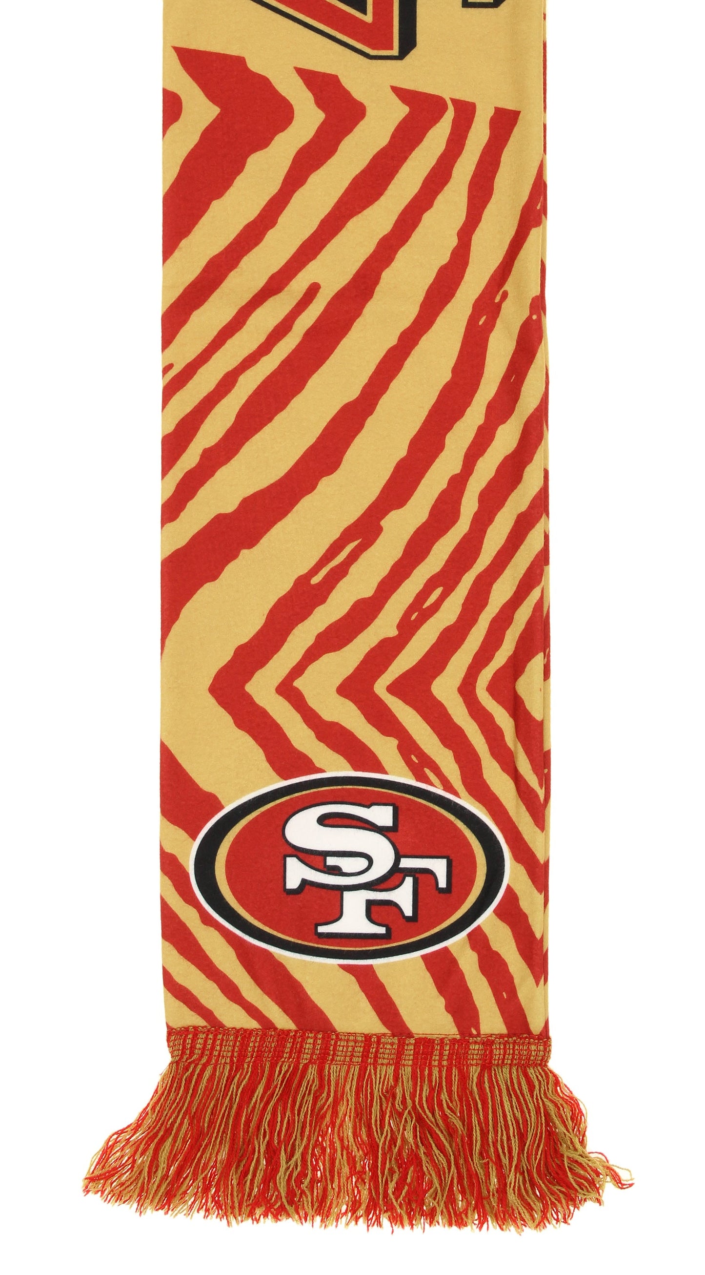 FOCO X Zubaz NFL Collab 3 Pack Glove Scarf & Hat Outdoor Winter Set, San Francisco 49ers