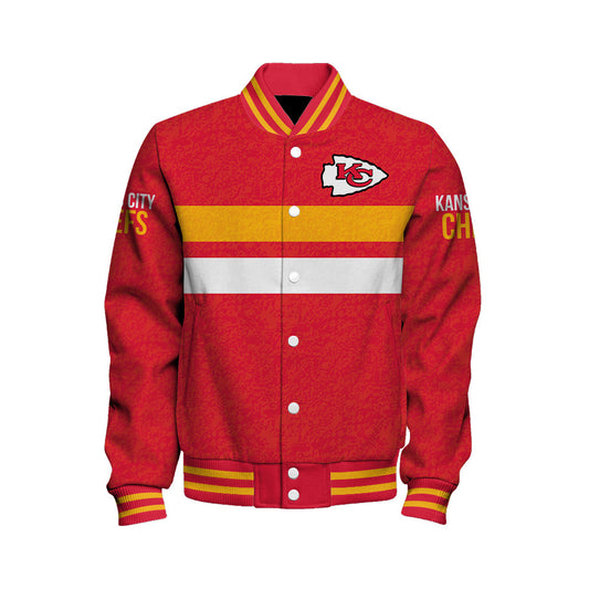Kansas City Chiefs Football Team 2025 -26 Super Durable Unisex Varsity Jacket