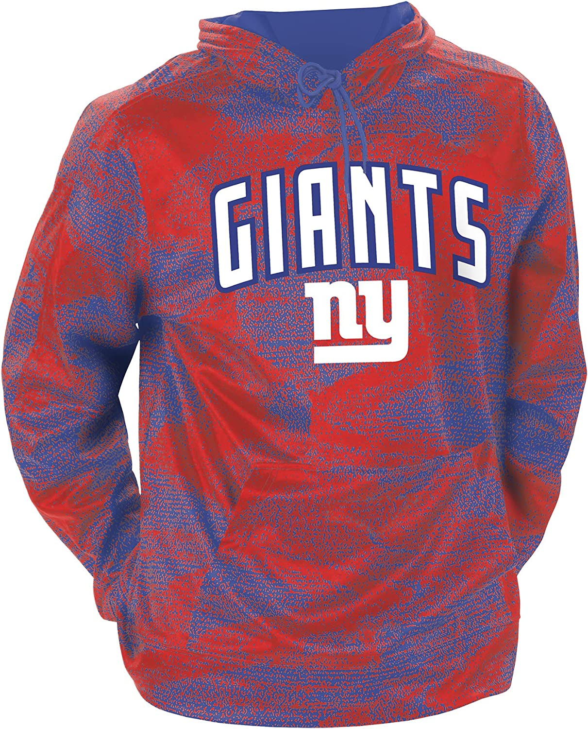 Zubaz NFL Men's Static Hoodie, New York Giants