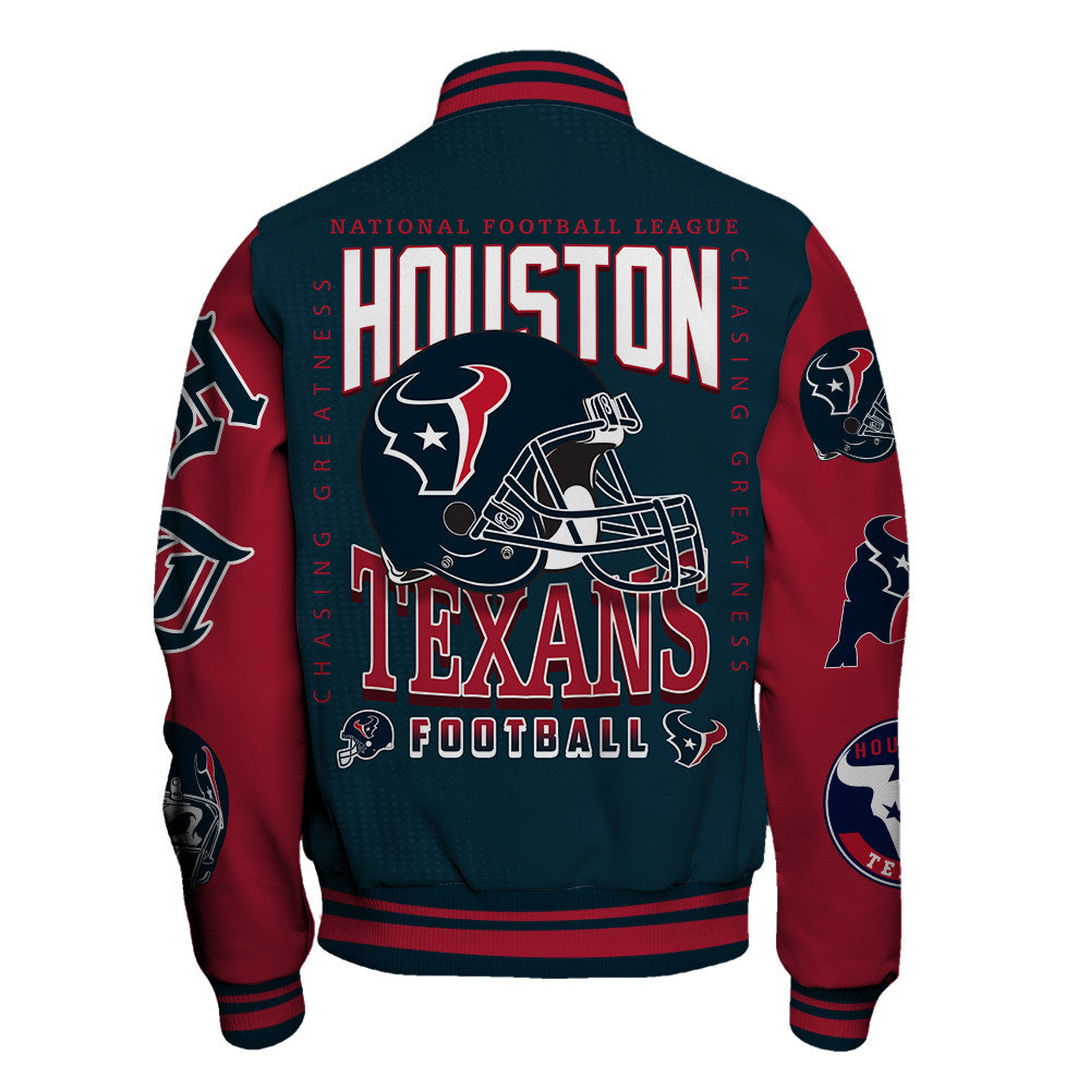 Houston Texans NFL 2025 American Football Conference Unisex Varsity Jacket V3