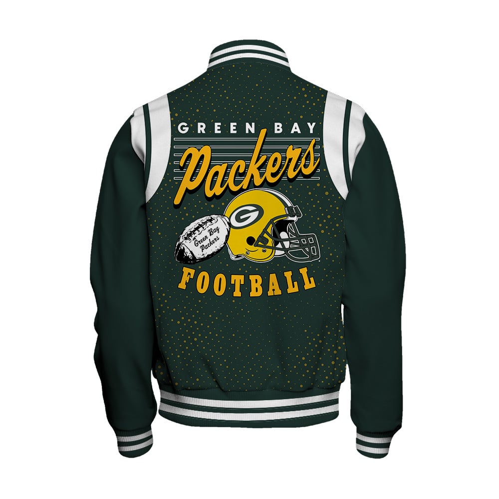 Green Bay Packers National Football League 2025 Make Your Mark Unisex Varsity Jacket