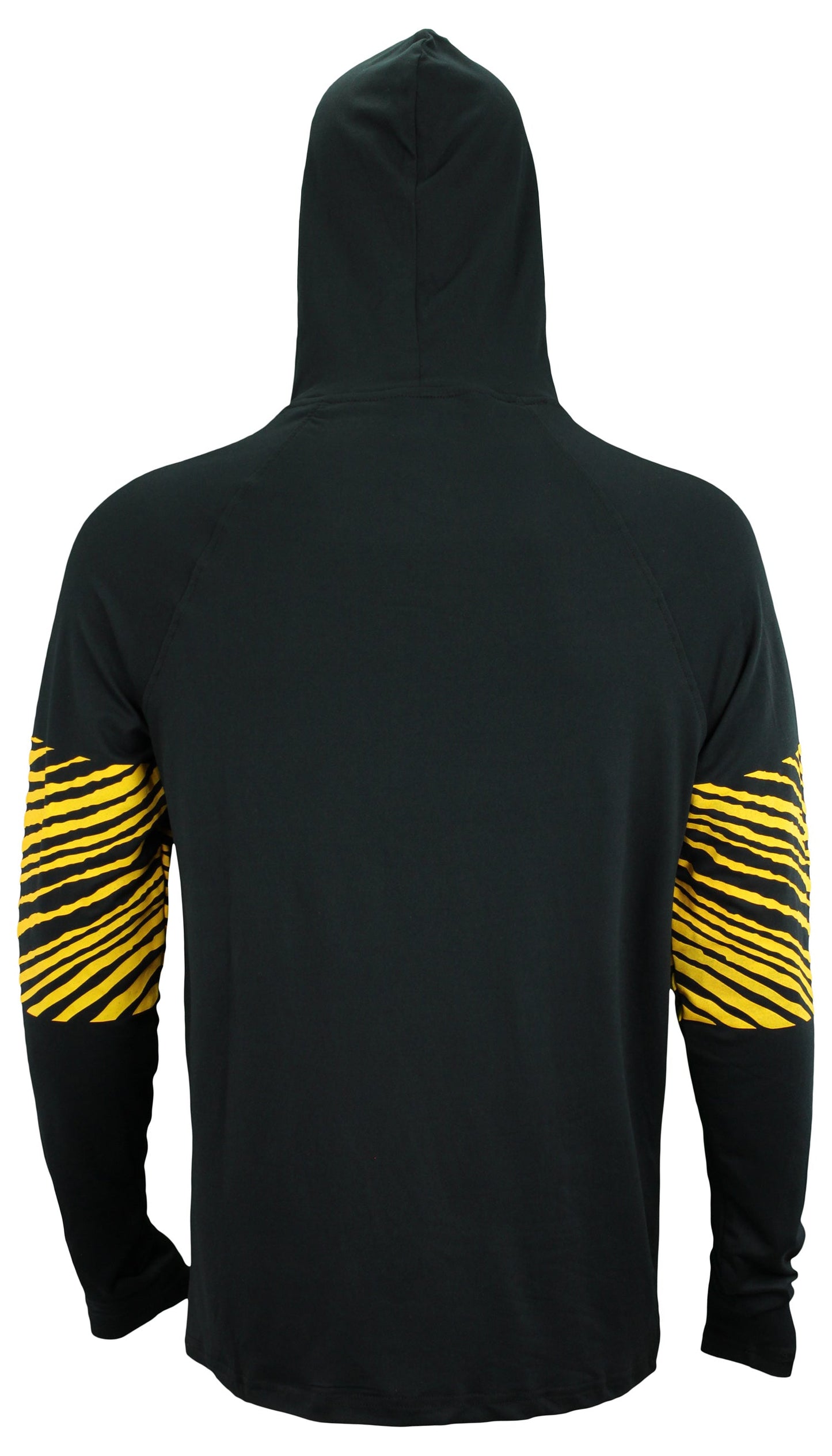 Zubaz NFL Men's Pittsburgh Steelers Zebra Print Primary Logo Lightweight Hoodie