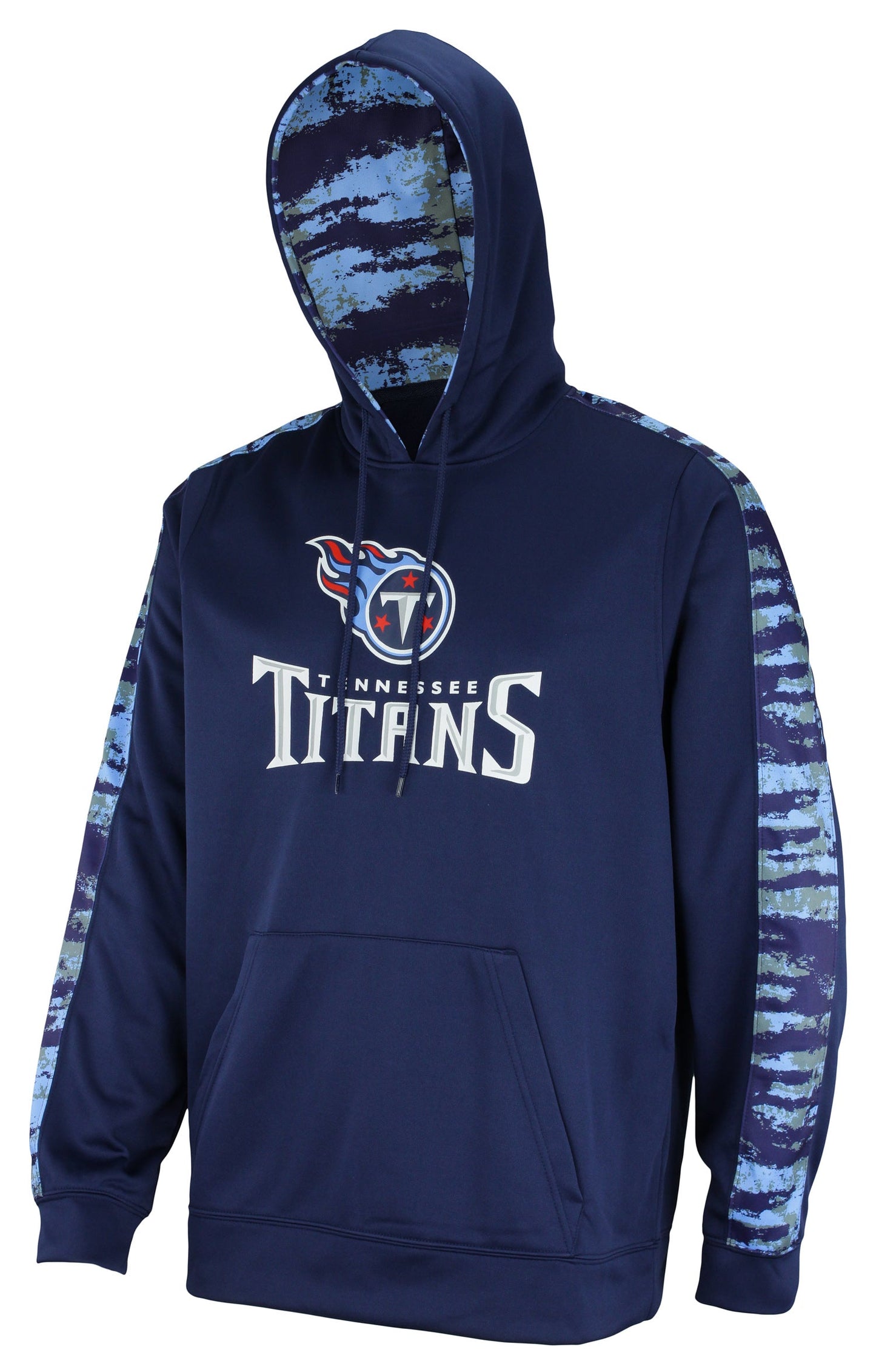 Zubaz NFL Men's Tennessee Titans Performance Hoodie w/ Oxide Sleeves