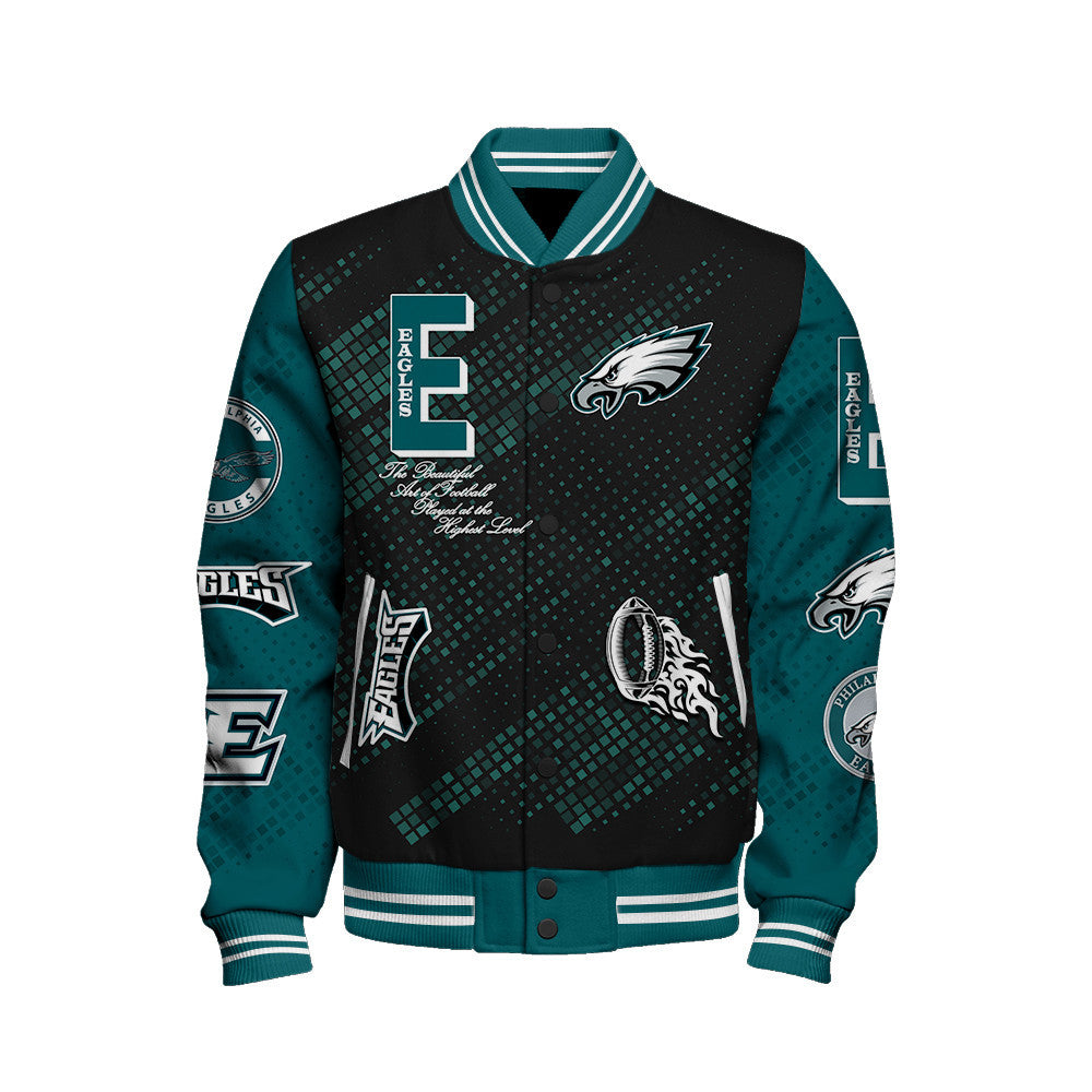 Philadelphia Eagles National Football League Pattern Varsity Jacket V13