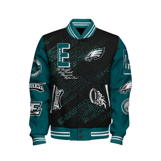 Philadelphia Eagles National Football League Pattern Varsity Jacket V13