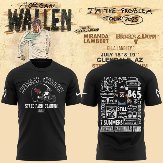 Special New Morgan Wallen x Arizona Cardinals Tshirt