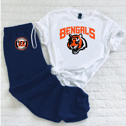 Casual loose fashion printed suit