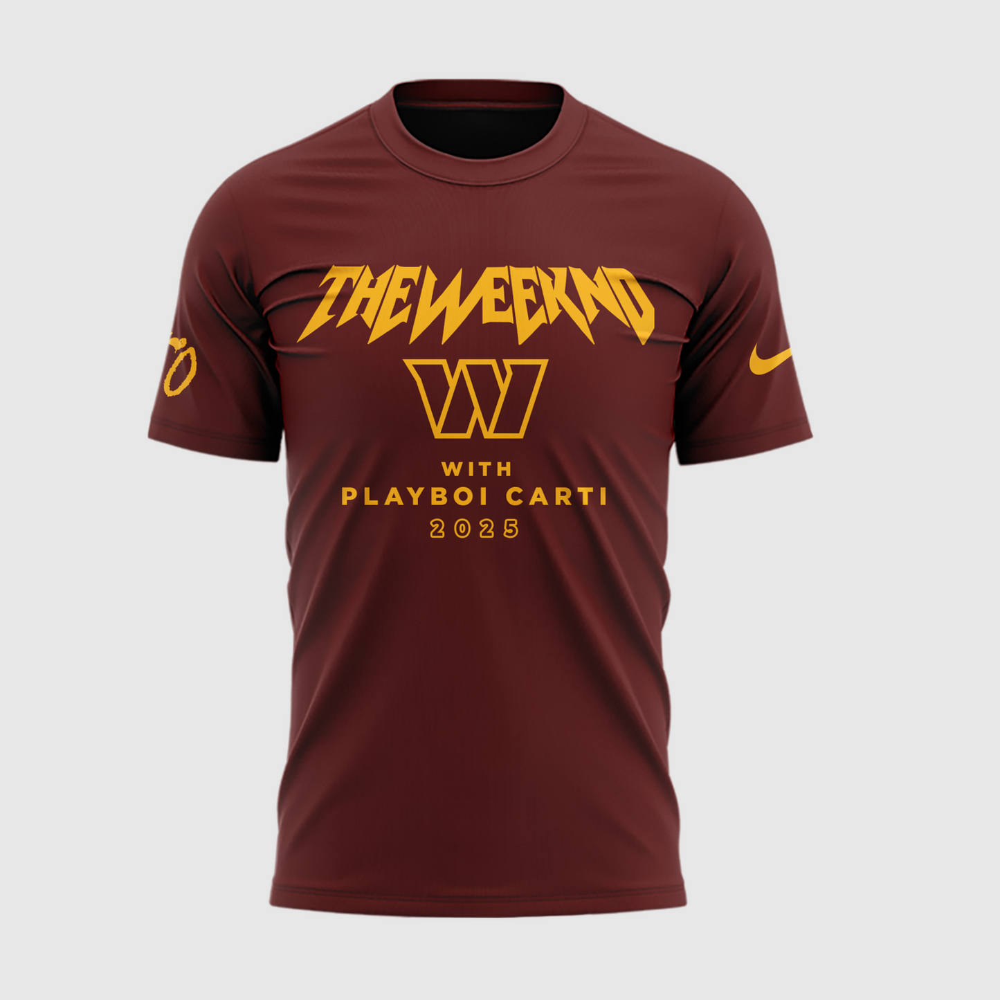 Exclusive Version Washington Commanders x The Weeknd 2025 Tshirt