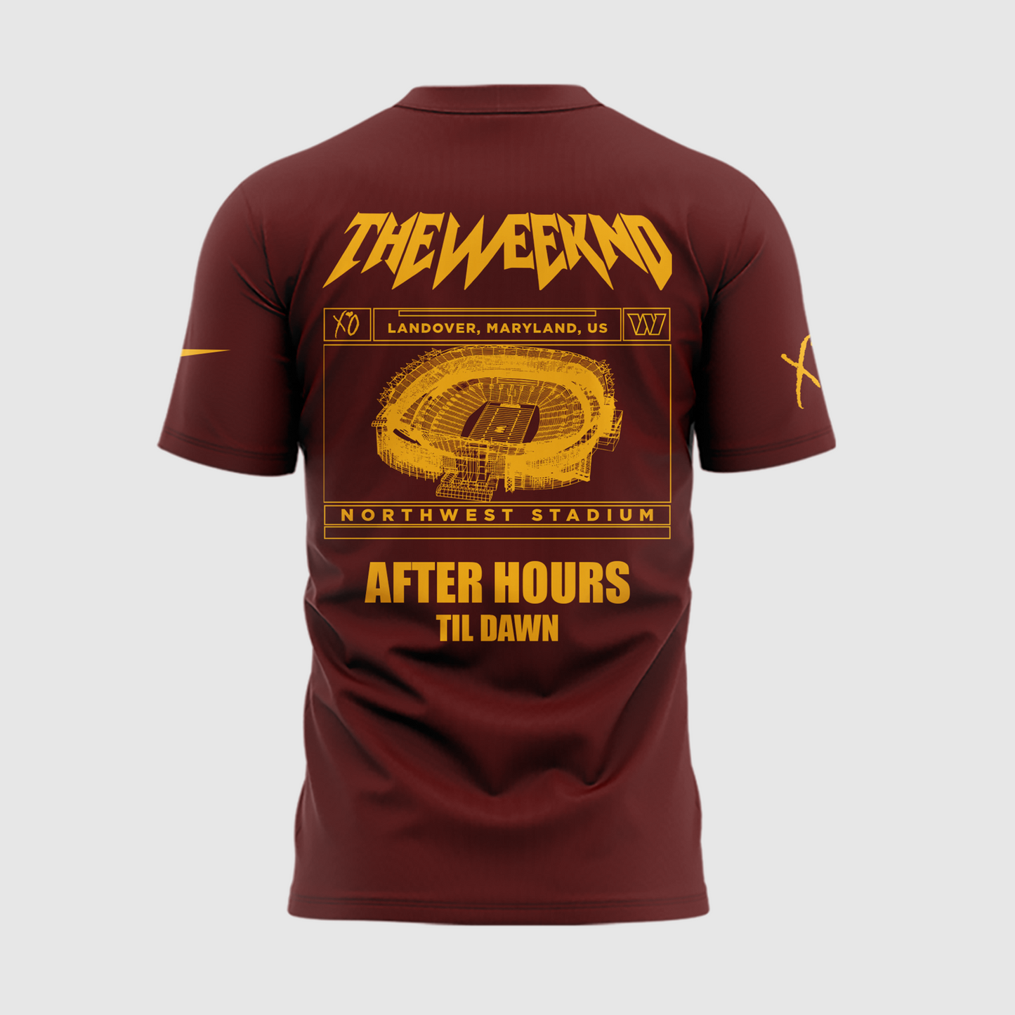 Exclusive Version Washington Commanders x The Weeknd 2025 Tshirt