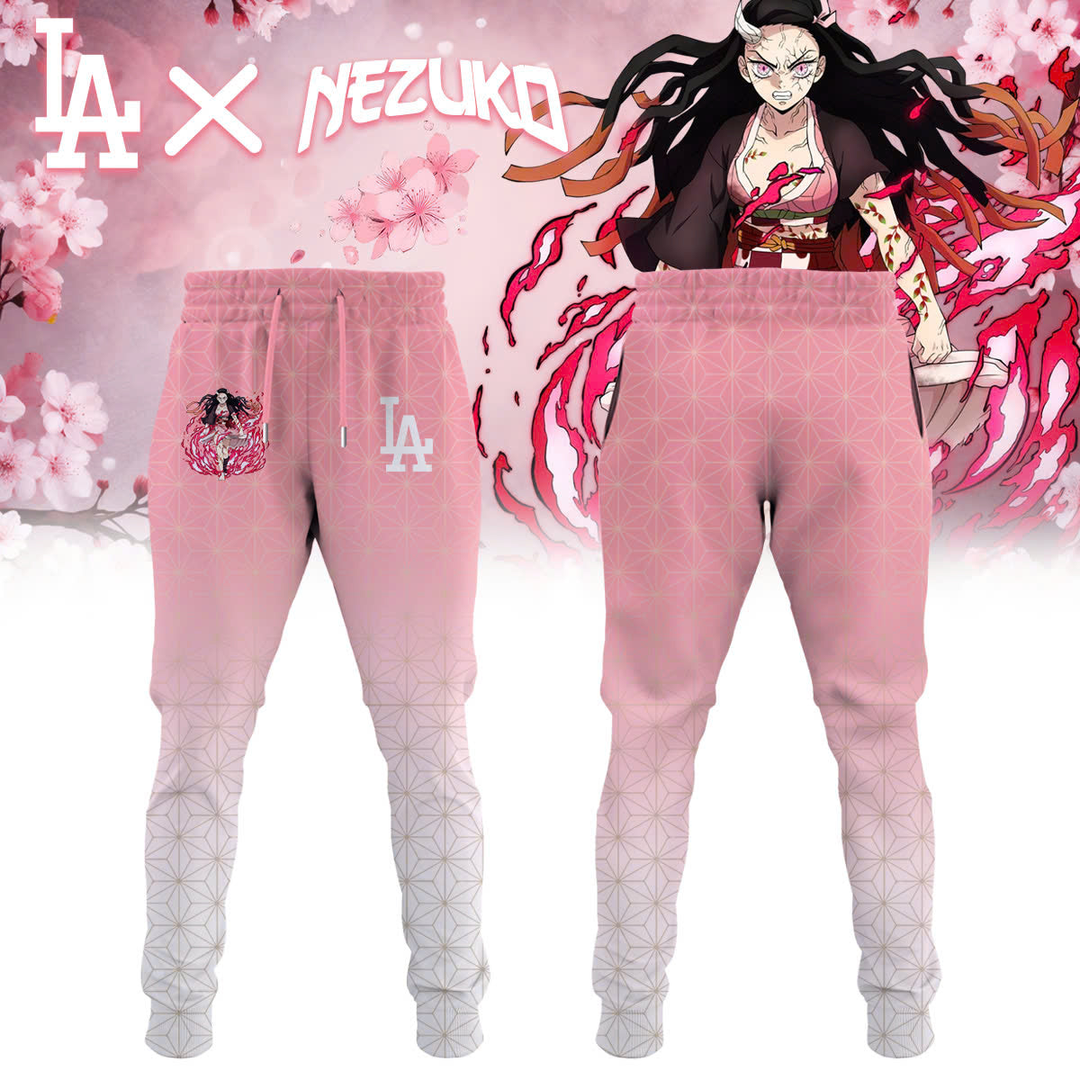 LA vs Demon slayer Kamado Nezuko Tshirt