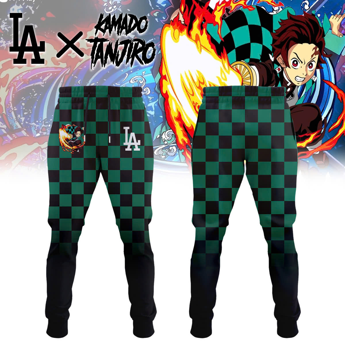 LA vs Demon slayer Kamado Tanjiro Tshirt