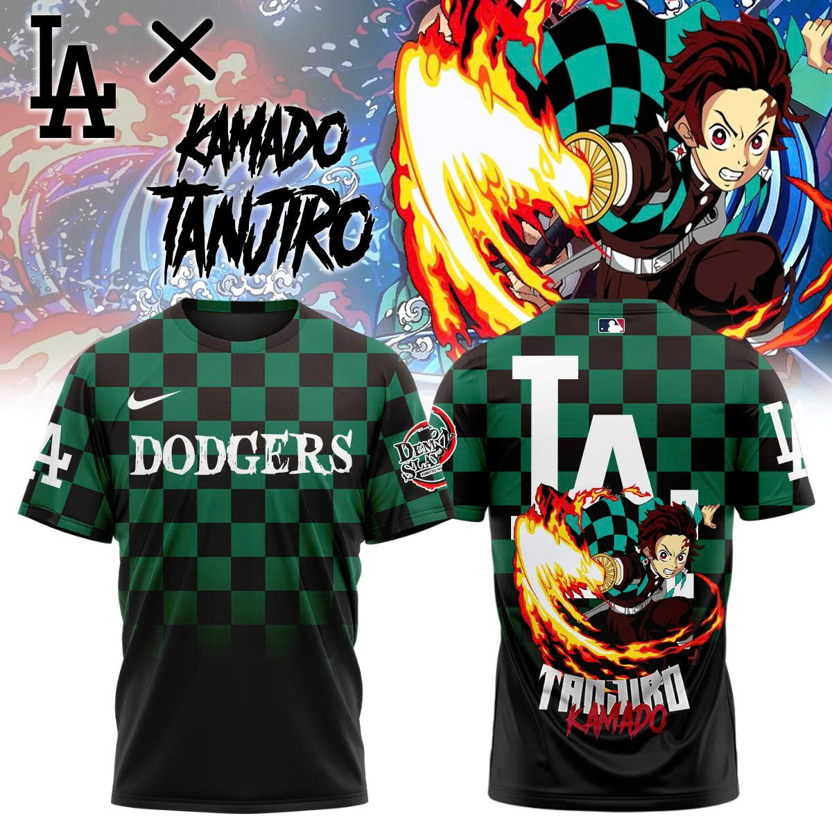 LA vs Demon slayer Kamado Tanjiro Tshirt