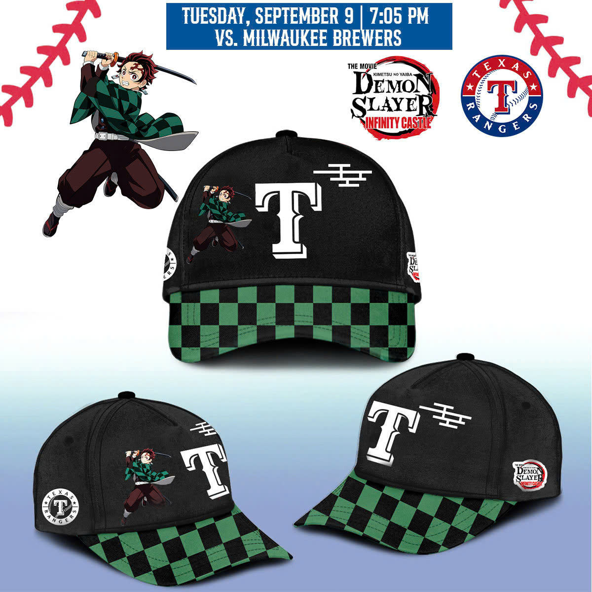 Texas Rangers _ Demon Slayer Jersey 2025