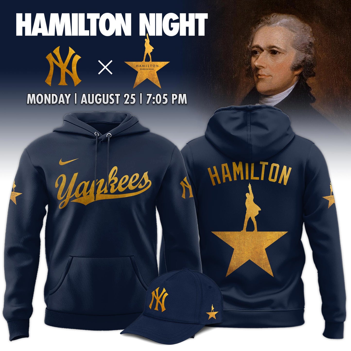 New York Yankees x Hamilton Night 2025 Limited Edition Hoodie