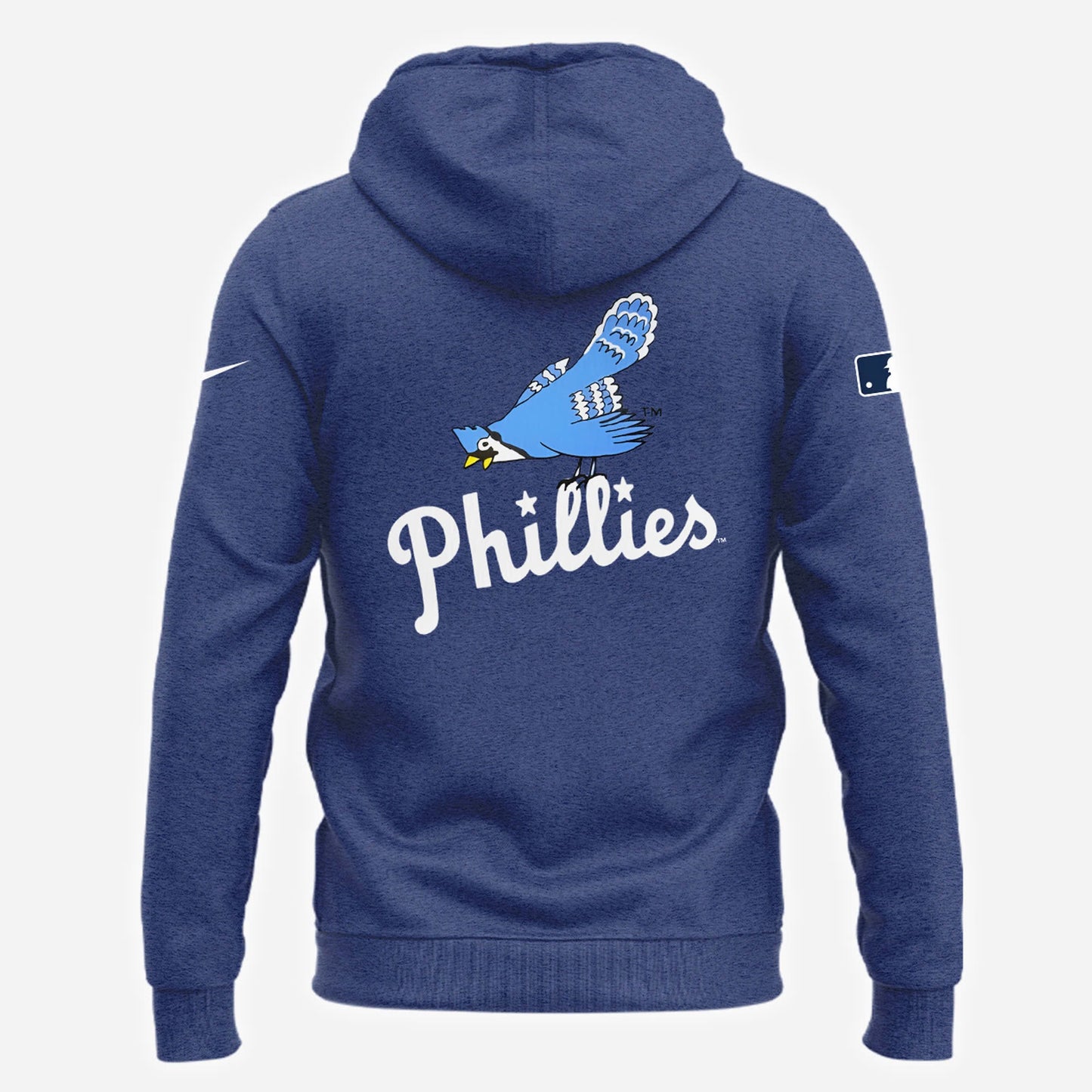 Limited Edition Navy Blue Jay Logo 40's Hoodie For Fans