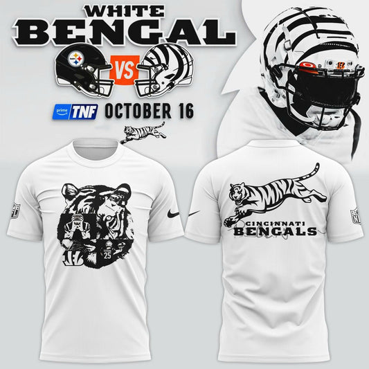 Cincinnati Bengals White New 2025 Special T-Shirt