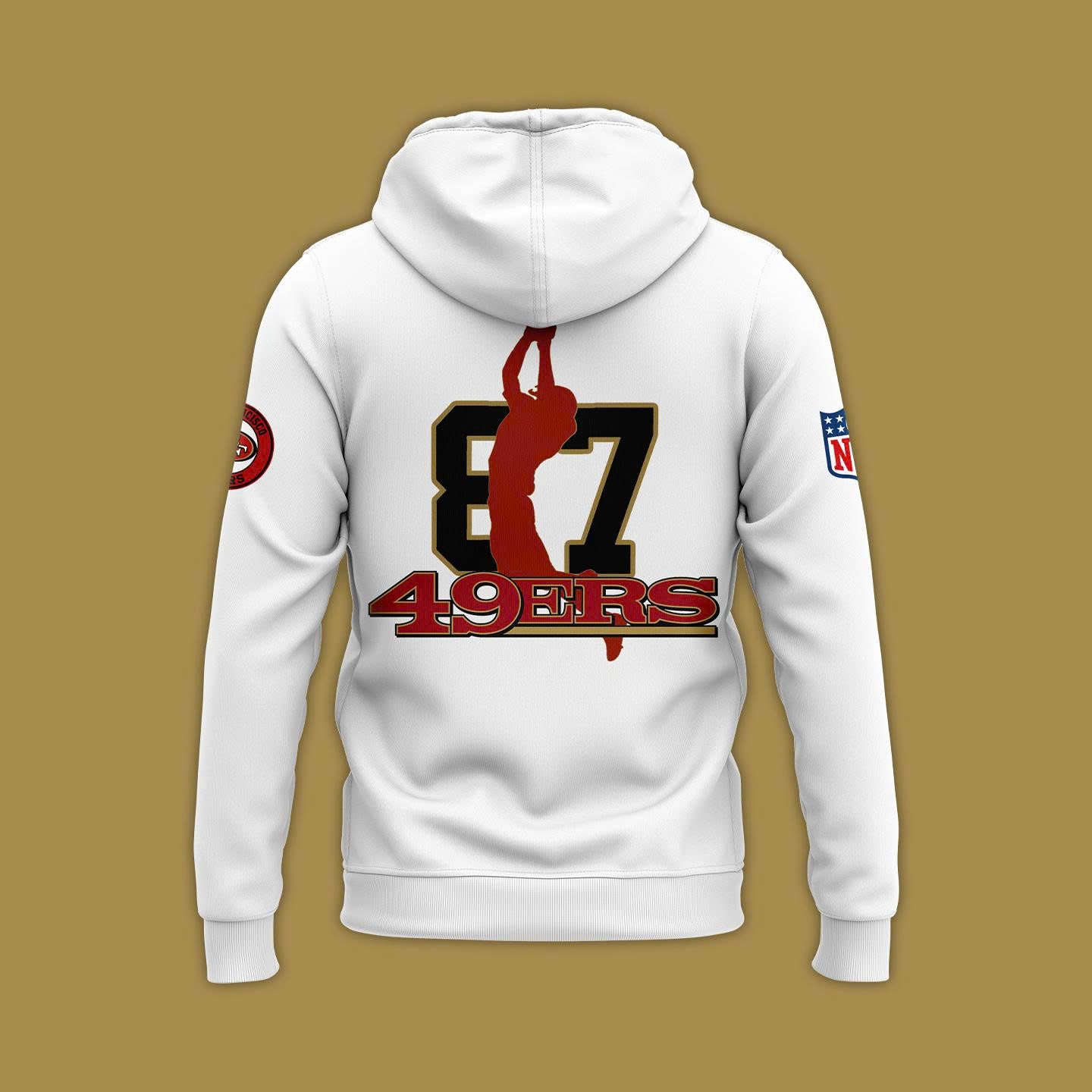 Brent Jones San Francisco 49ers"HONORING THE LEGACY OF DWIGHT CLARK" Zip Hoodie 2025