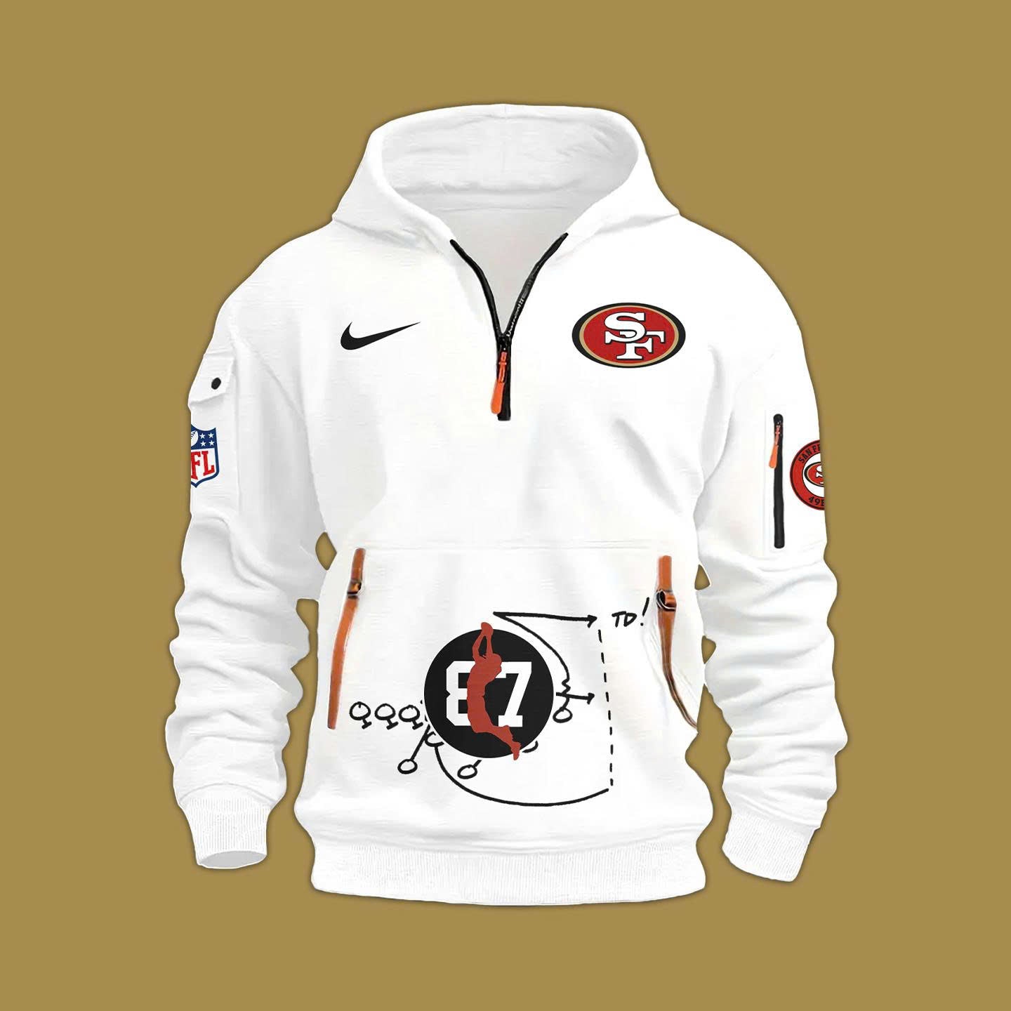 Brent Jones San Francisco 49ers"HONORING THE LEGACY OF DWIGHT CLARK" Hoodie 2025