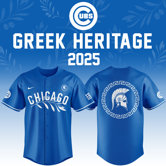 Chicago Cubs x Greek Heritage Jersey 2025