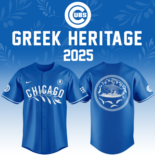 Chicago Cubs x Greek Heritage Jersey 2025