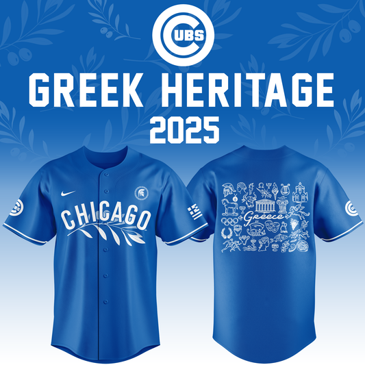 Chicago Cubs x Greek Heritage Jersey 2025