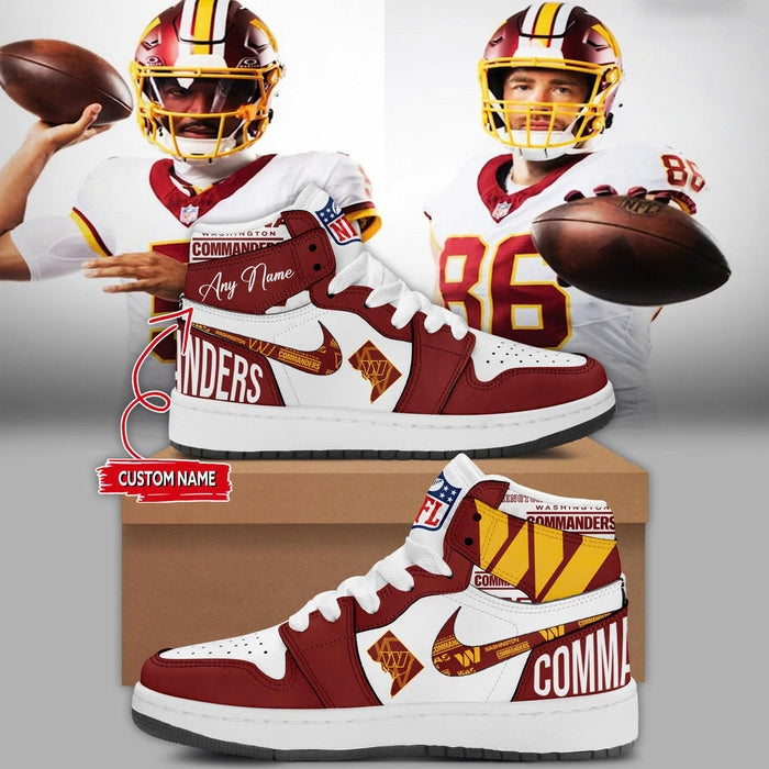 Limited Edition Washington Commanders Super Bowl Era JD1 Shoes Personalized