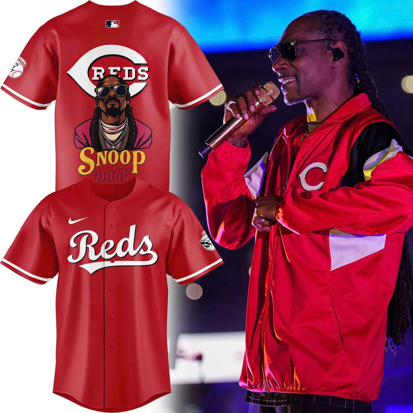 Special Edition Snoop Dogg Reds Baseball Jersey