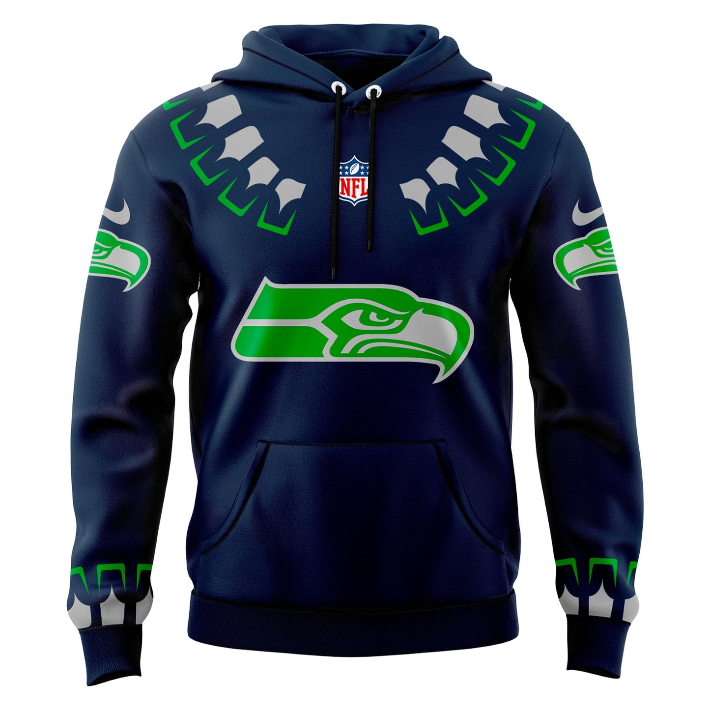 Seattle Seahawks 2025 The Graphic God Hoodie v1