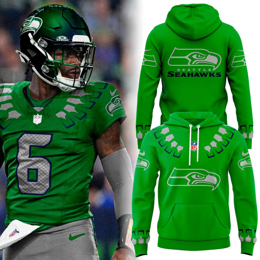 Seattle Seahawks 2025 The Graphic God Hoodie v3