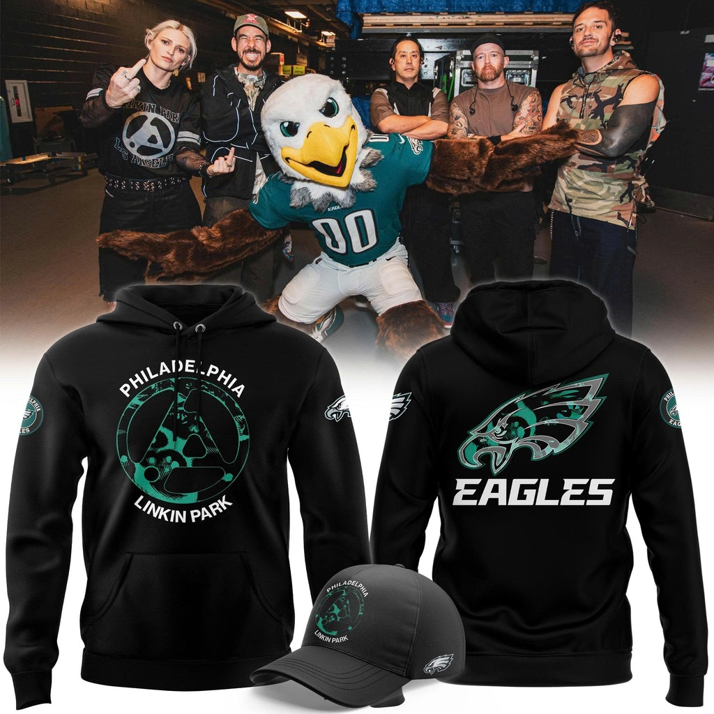 Limited edition Philadelphia Eagle x Linkin Park From Zero World Tour Hoodie