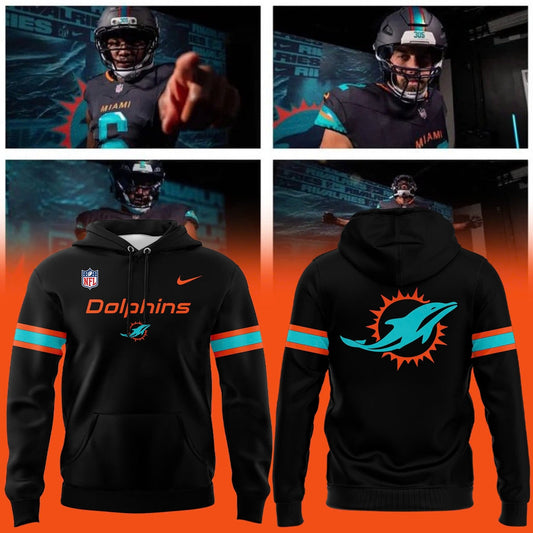 Special New Alternate Rivalry Uniform In Black Miami Wordmark Hoodie