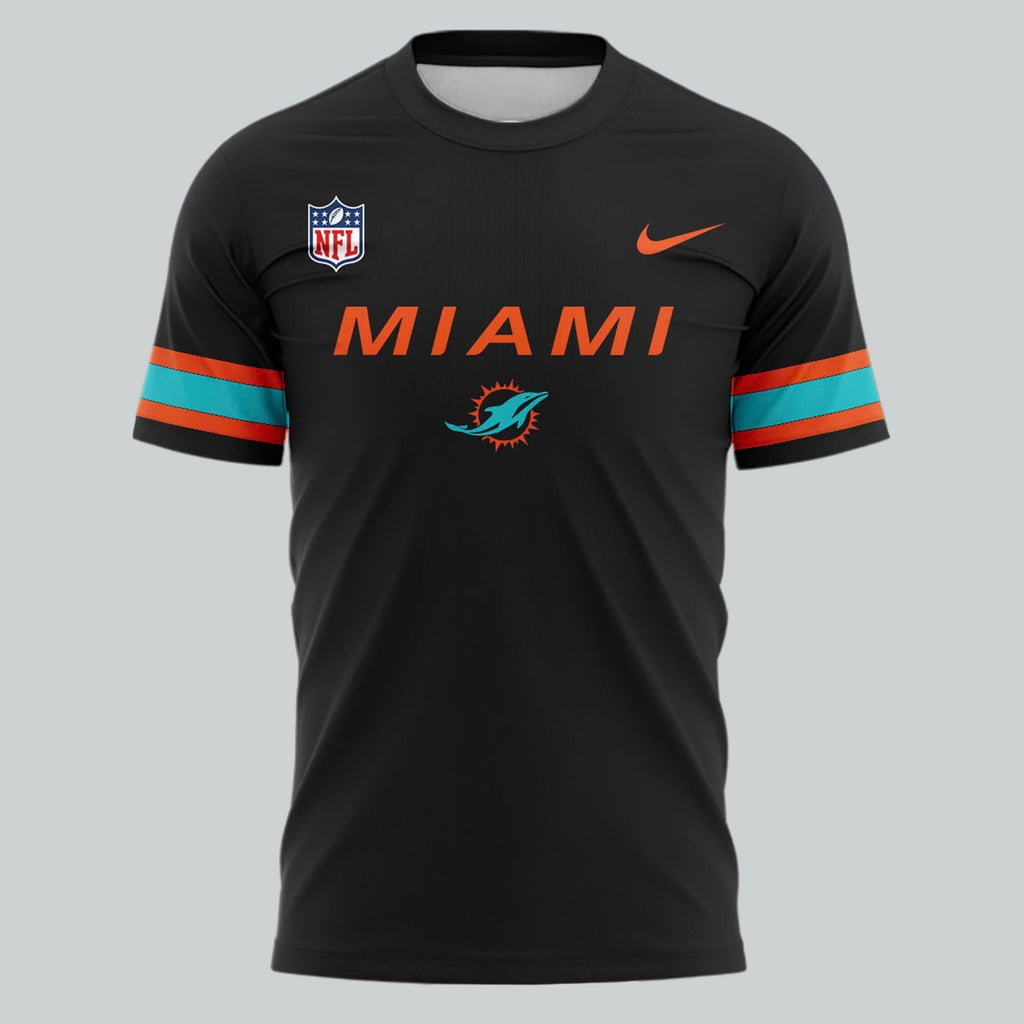 Special New Alternate Rivalry Uniform In Black Miami Wordmark Tshirt