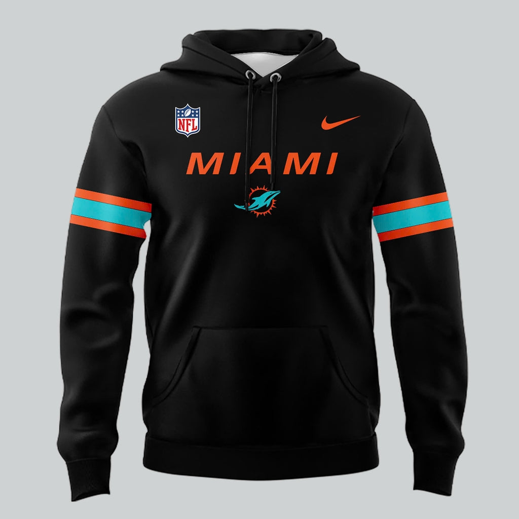 Special New Alternate Rivalry Uniform In Black Miami Wordmark Hoodie