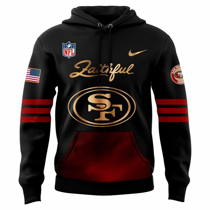 San Francisco 49ers Black Unveil Rivalry Uniform Hoodie 2025