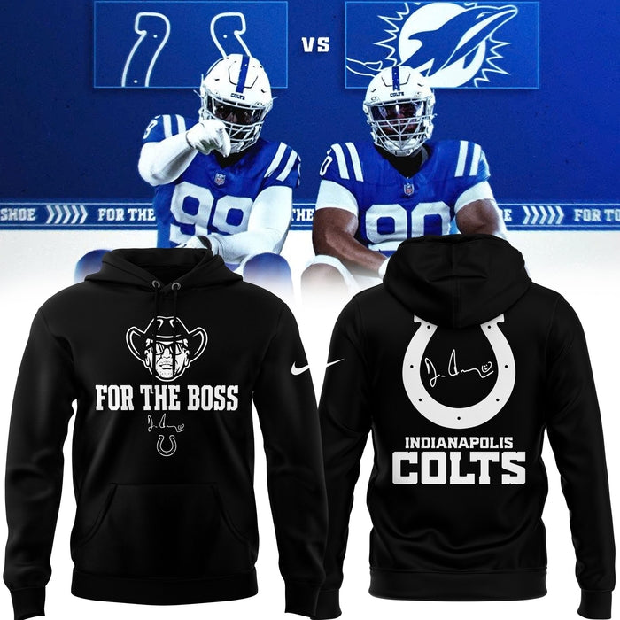 Limited Edition Indianapolis Colts “For the Boss” Black Hoodie