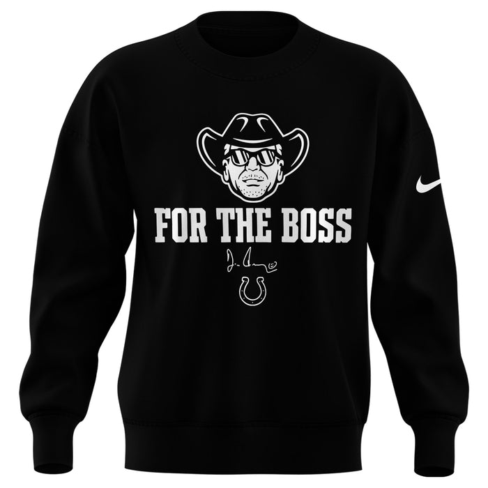 Limited Edition Indianapolis Colts “For the Boss” Black Sweat