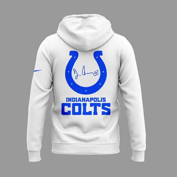 Limited Edition Indianapolis Colts “For the Boss” White Hoodie