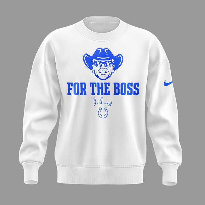 Limited Edition Indianapolis Colts “For the Boss” White Sweat